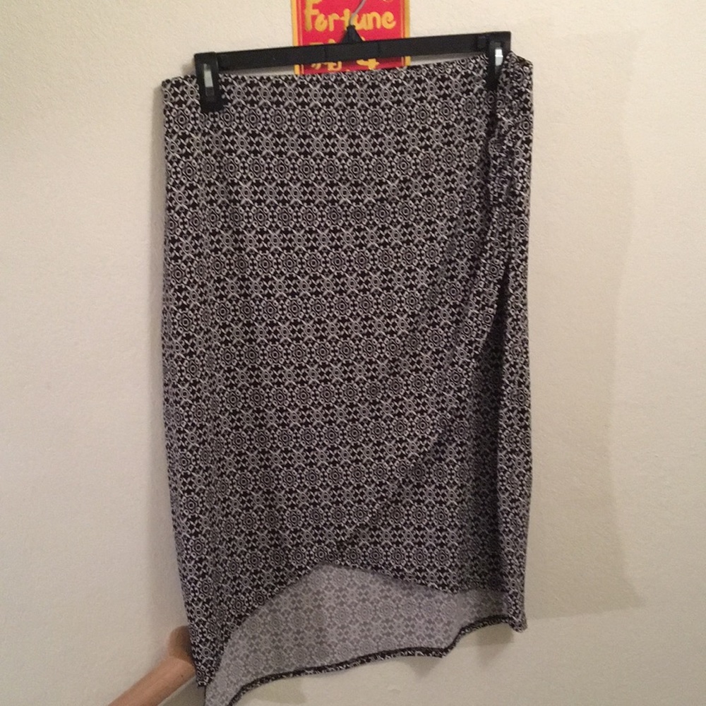 Beaufort Wrap Front High-Low Skirt